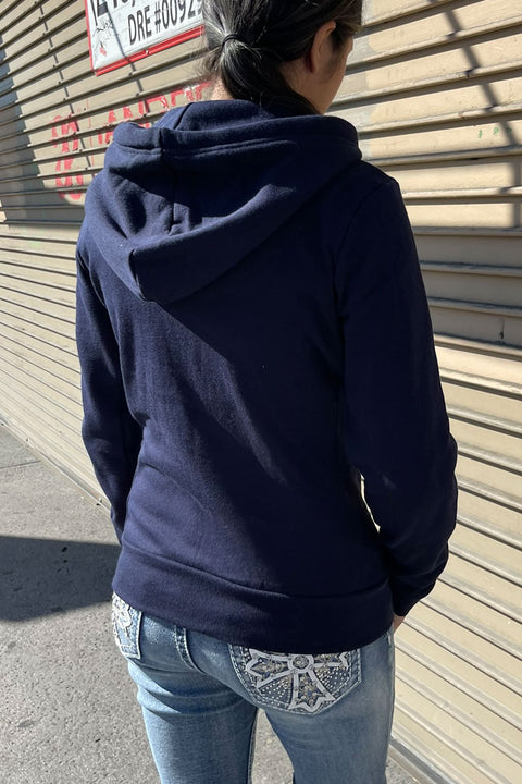 California Bird Fleece Zip-Up Hoodie Jacket