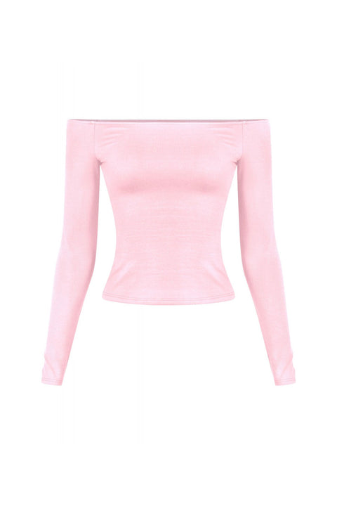 Tresser™ Long Sleeve Off Shoulder Casual Double-Layered Top