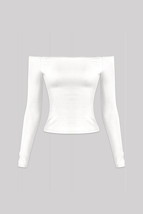 Tresser™ Long Sleeve Off Shoulder Casual Double-Layered Top
