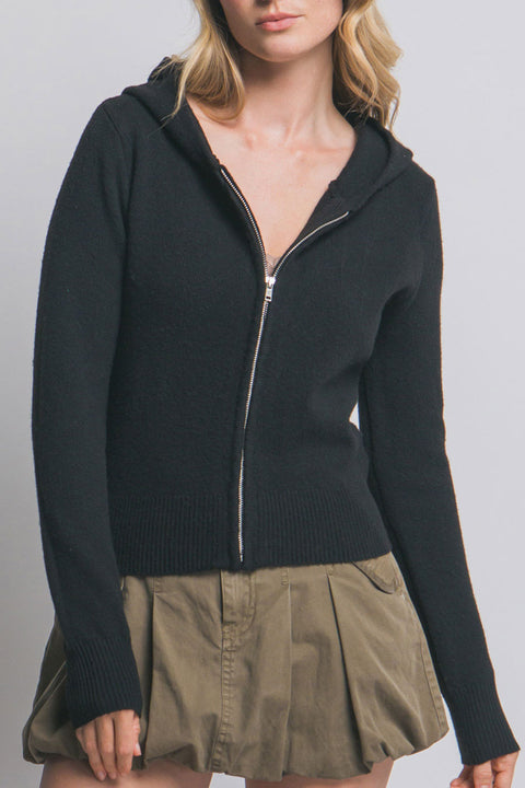 Full-Zip Super Soft Sweater Hoodie Jacket