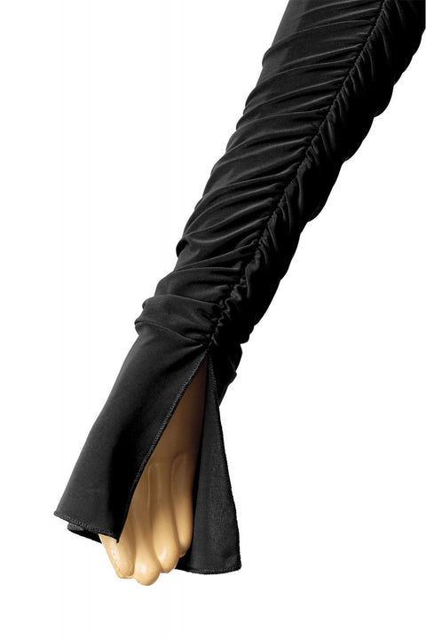 Tresser™ Off Shoulder Long Bell Sleeve Ruched Mini Bodycon Dress