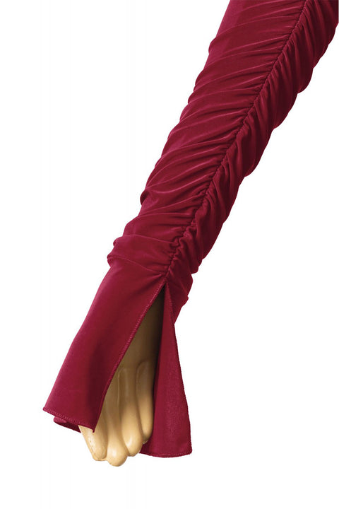 Tresser™ Off Shoulder Long Bell Sleeve Ruched Mini Bodycon Dress