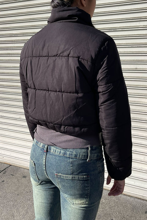 Essential Puffer Jacket With Standing Collar