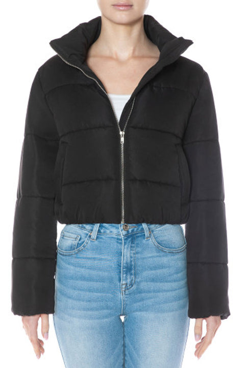 Essential Puffer Jacket With Standing Collar