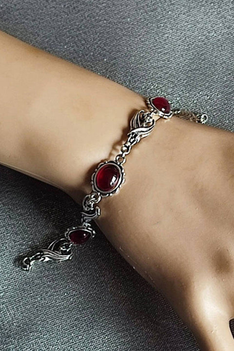 Victorian Gothic Faux Onyx Chain Bracelets