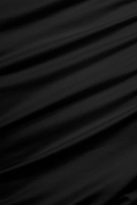 Tresser™ Long Sleeve Square Neck Bow-Tie Bell Sleeve Ruffled Mini Dress