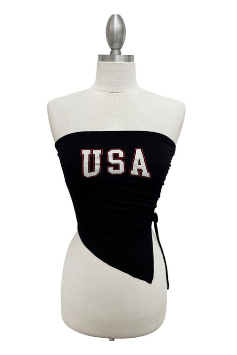 World Cup 2026 "USA" Graphic Asymmetry Tube Top