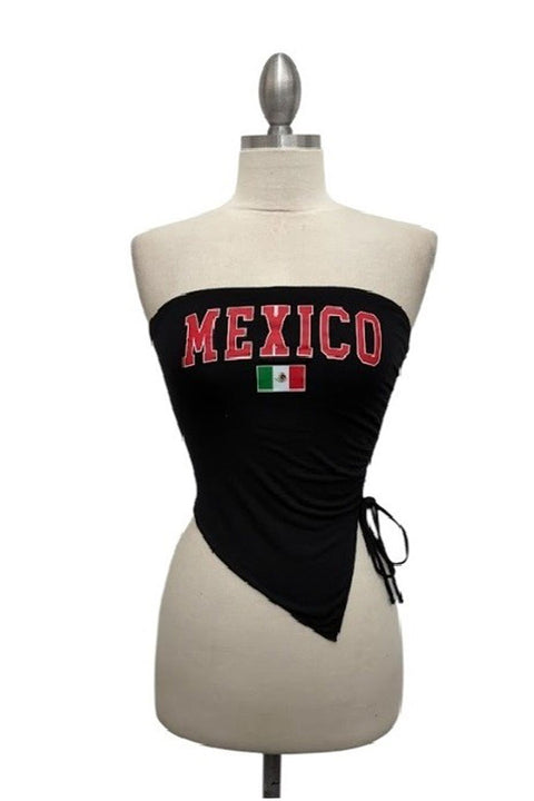 World Cup 2026 "MEXICO" Graphic Asymmetry Tube Top