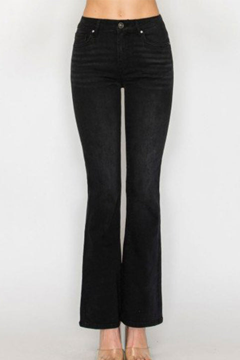 WAXJEAN Potassium Wash Low-Rise Bootcut Jean with Great Stretch