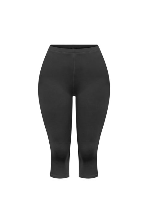 Tresser™ Basic High-Waisted Soft-Hand Double-Layered  Capri Leggings