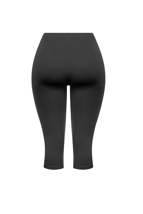 Tresser™ Basic High-Waisted Soft-Hand Double-Layered  Capri Leggings