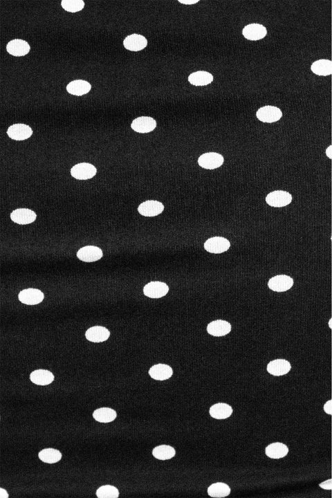 Tresser™ Sleeveless Halter Neck Tie Polka Dot Crop Top