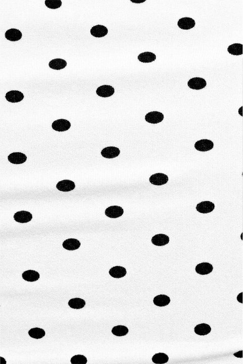 Tresser™ Sleeveless Halter Neck Tie Polka Dot Crop Top