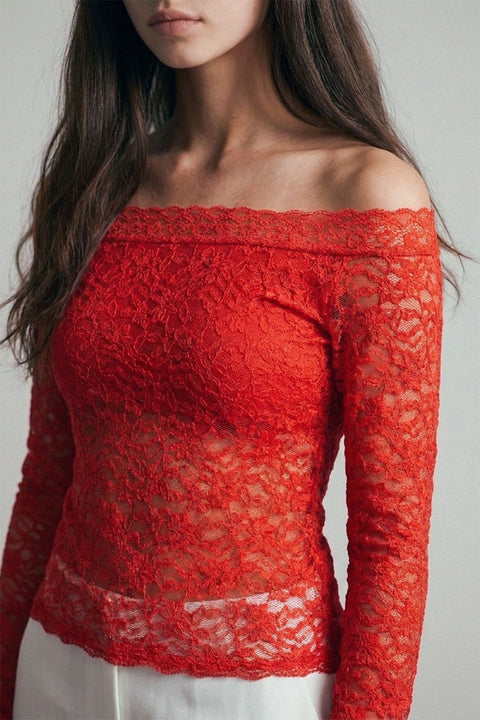 Off-Shoulder Lace Top