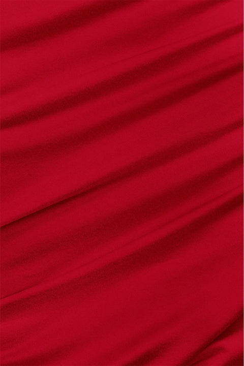 Tresser™ Short Sleeve Plunging V-Neck Top (Double-Layer)
