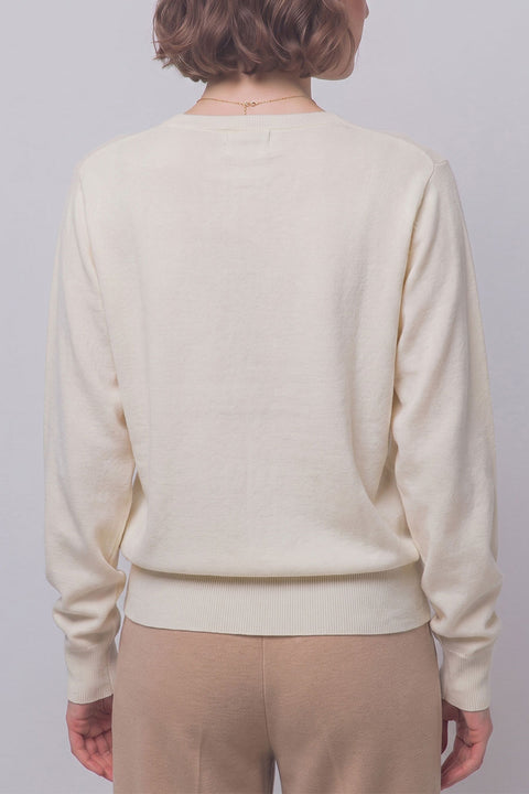Relaxed V-Neck Dolman Sweater