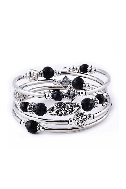 Y2K Boho Chic Beaded Bangle Bracelets