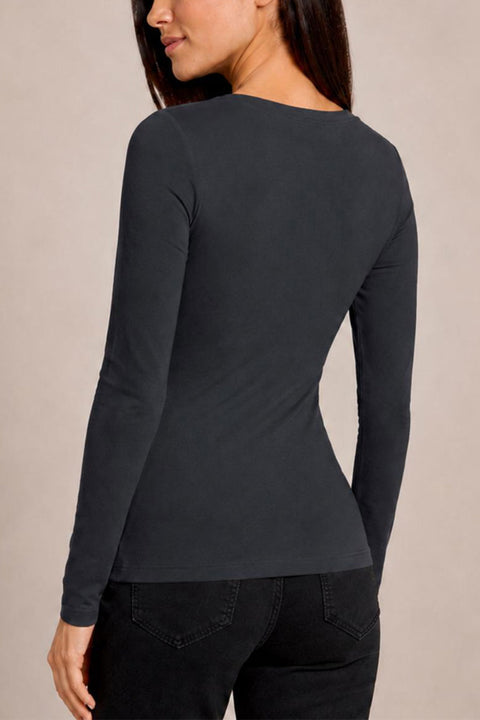 V-Neckline Surplice Fitted Wrap Top