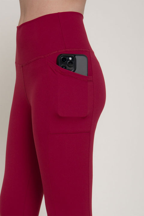 Basic Waist Band Workout Leggings with Side Pocket