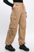 Y2K Cargo Parachute Pants With Latch Pocket Detail