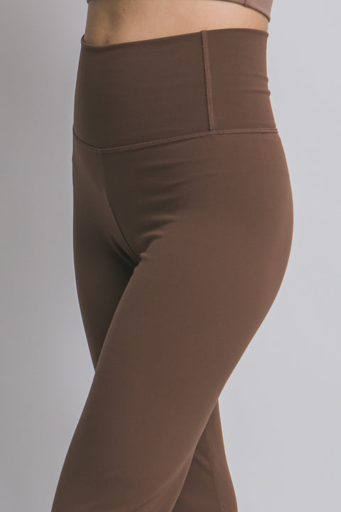 Basic High Waist Flare Activewear Leggings