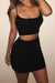 High Stretch Cami Top & Mini Skirt Dress Set
