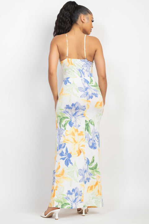 Cinched Cami Sweetheart Maxi Dress