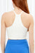 Seamless Cropped High Neck Cami Top
