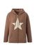 Y2K Start Patch Front-Zip Hoodie Sweatshirt Jacket