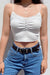 Y2K Lace Trimmed Button Front Cami Crop Top